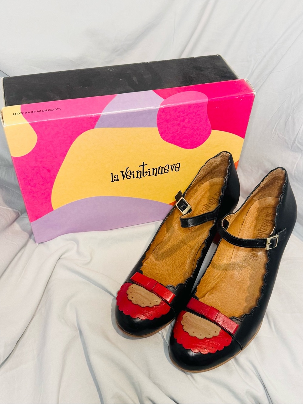 Black and Red Mary Jane Heels